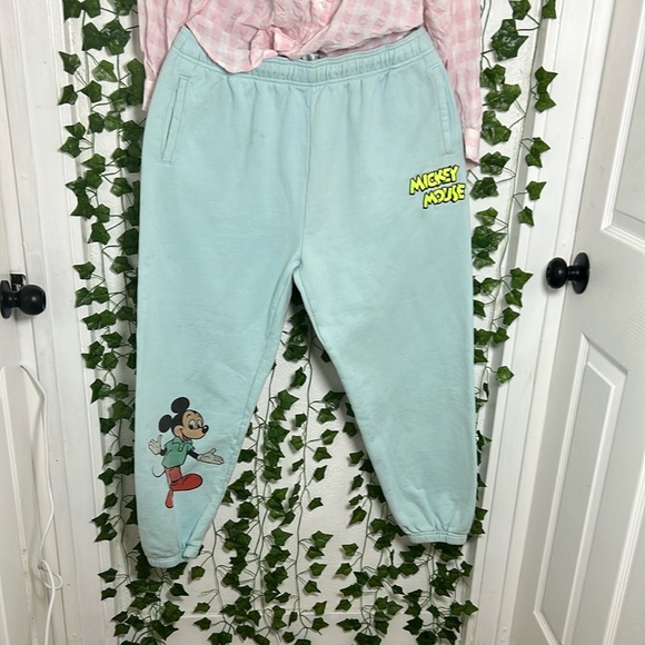 Disney Blue Track Pants Relaxed Fit Joggers - Picture 1 of 6